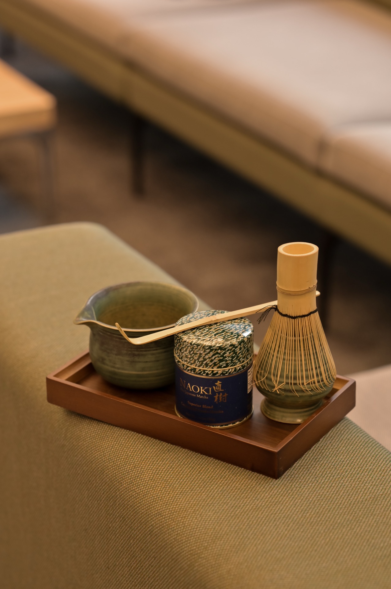 Matcha set with bamboo whisk